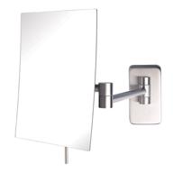 💄 jerdon jrt695n wall mount rectangular makeup mirror - 6.5 x 8.5 inch, nickel finish: effective beauty essential logo