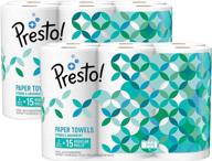 amazon brand - presto! flex-a-size paper towels, jumbo roll, 12 count (equivalent to 30 regular rolls) logo