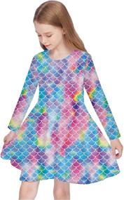img 3 attached to 👗 Fashionable BFUSTYLE Girl Print Dress: Sleeveless Floral Sundress for Girls 4-13 Years