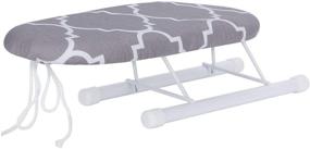 img 4 attached to 👔 Efficient and Compact Folding Ironing Board: Space-Saving, Smooth Ironing Surface with High-Temperature Capability (Classic Grid Design)