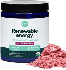 img 1 attached to 💪 Boost Athletic Performance with Ora Organic Pre Workout Powder (Pomegranate, 7.1 Ounce Pack)