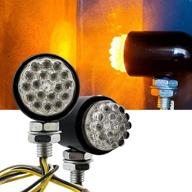 🔆 enhance your motorcycle's style and safety with oz-usa amber led front running light turn signal logo