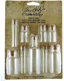 img 3 attached to 🧪 Corked Vials - Tim Holtz Idea-ology - Set of 9 Glass Bottles in Clear, Assorted Sizes - TH92899