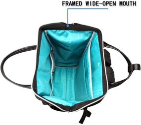 img 3 attached to 🎒 Рюкзак для ноутбука KROSER 15,6 дюйма - Стильный школьный комьютерный рюкзак с USB-портом - Водоотталкивающий повседневный колледж для мужчин/женщин-Черный
