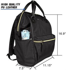 img 1 attached to 🎒 Рюкзак для ноутбука KROSER 15,6 дюйма - Стильный школьный комьютерный рюкзак с USB-портом - Водоотталкивающий повседневный колледж для мужчин/женщин-Черный