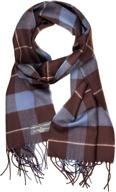 🧣 discover the luxurious softness of d&amp;y unisex classic plaid fringe end scarf — softer than cashmere! logo