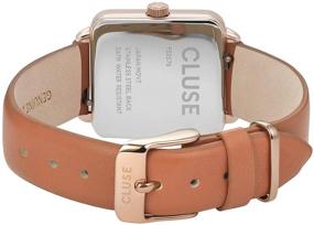 img 2 attached to 🌟 CLUSE Women's Quartz Watch: Stylish Brown Leather Strap, Size 16 (Model: CL60010)