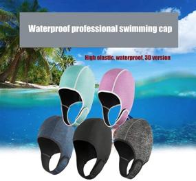 img 1 attached to Neoprene Waterproof Headgear Swimming Snorkeling