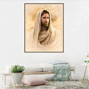 img 2 attached to 🎨 Dive into Devotion: LPRTALK's DIY 5D Diamond Painting Kit, Enriched with Full Square Drill Diamonds, Religion & Jesus Christ Themed Rhinestone Embroidery Cross Stitch, Unleash Your Creativity! Craft Canvas Wall Decor (14X16 inches)