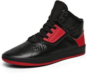 img 4 attached to 👟 Soulsfeng Stylish Leather Casual Design