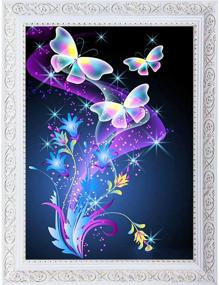 img 4 attached to 💕 Valentine's Day Butterfly Diamond Art Painting Kit - 5D DIY Full Drill Rhinestone Kits for Adults