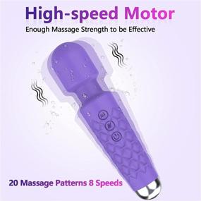 img 3 attached to Ultimate Power Wand Massager: 20 Massage Modes, 8 Strength Levels – Perfect for Full Body Relief, Sports Recovery, and Muscle Recharge – Mini Electric Handheld Stick