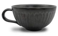 🪒 bicrops retro ceramic shaving bowl with wide mouth and large capacity, enhanced lathering experience (black) logo