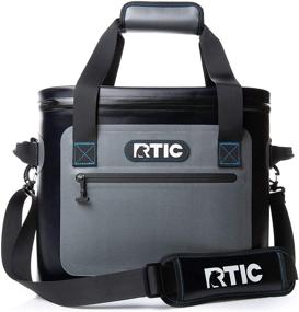 img 4 attached to 👜 RTIC Soft Cooler Insulated Bag: Leak-Proof, Zippered Portable Ice Chest for Travel, Lunch, Work, Cars, Picnics, Beaches & Trips