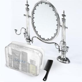 img 2 attached to 🧳 TSA Approved Clear Toiletry Bag - Waterproof Travel Kit Pouch for Liquids and Cosmetics - Carry-on Airline Bag for Men and Women