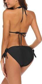 img 1 attached to 👙 ELOVER Women's One-Piece Swimsuit - Sexy Monokini with Cutout Ties - Stylish Swimwear for Beach and Pool - Available in Sizes S-XXL