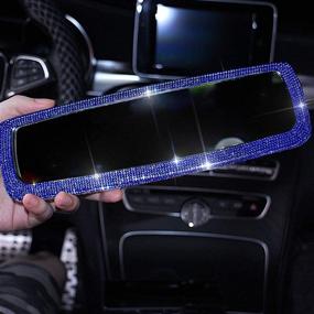 img 3 attached to Rearview Accessories Interior Crystal Rhinestone