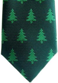 img 1 attached to 🎄 Retreez Christmas Tree Pattern Pre-tied Boys' Tie - Woven Design