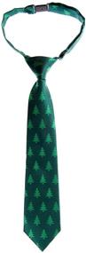 img 2 attached to 🎄 Retreez Christmas Tree Pattern Pre-tied Boys' Tie - Woven Design