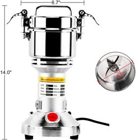 img 3 attached to 🔌 Efficient and Versatile Homend High Speed 300g Electric Grain Mill Grinder for Kitchen Herb Spice Pepper Coffee