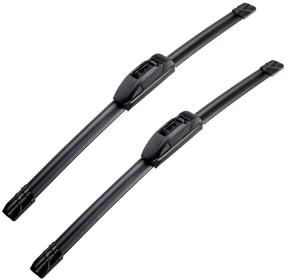 img 4 attached to 🚗 Set of 2 PARRATI Premium All-Season Windshield Wiper Blades, 26" and 18" - OEM Quality