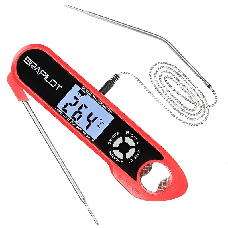  BRAPILOT Digital Meat Thermometer Backlight,Waterproof