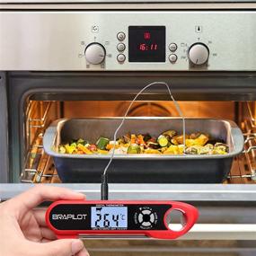 img 3 attached to 🌡️ BRAPILOT FT106 Dual Probe Meat Thermometer - Fast and Accurate Instant Read for Cooking, BBQ, Grill, Smoker, Oven - Alarm Setting, Backlight, and Magnet - Perfect for Oil, Candy, and More!