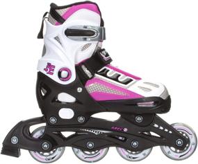 img 3 attached to Adjustable Girls Recreational Inline Skates - 5th Element G2-100