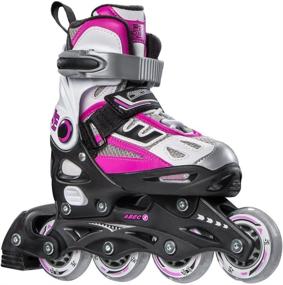 img 4 attached to Adjustable Girls Recreational Inline Skates - 5th Element G2-100