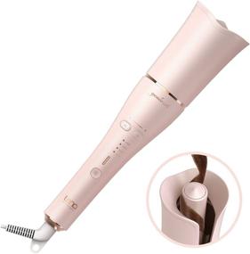 img 4 attached to 🌀 Lena Auto Hair Curling Wand 2020 Upgrade for Long & Medium Hair - Professional Styler with Ceramic Ionic Barrel, Automatic Rotating Curler Iron, Smart Anti-Stuck Sensor