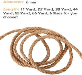 img 2 attached to ASENKU Cat Natural Sisal Rope: Premium Replacement for Cat Scratching Posts, Hemp 🐱 Rope for Repair and DIY Scratcher - Perfect Flexible Scratching Pad and Toy for Cats