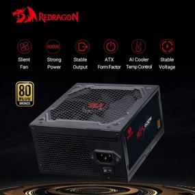 img 3 attached to 💥Блок питания Redragon 600W 80 Plus Bronze с полностью модульным форм-фактором ATX, активным PFC, поддержкой SLI & Crossfire – Игровой ПК коммутационный блок питания, RGPS GC-PS003.