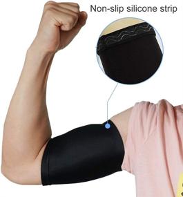 img 2 attached to 💪 Luwint Compression Upper Arm Sleeve - Biceps/Triceps Tendon Brace Support for Workout, Cycling, Basketball, Volleyball, 1 Pair (Medium)