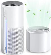 🌬️ afloia miro pro: 2-in-1 hepa air purifier with humidifier, advanced h13 filters for home allergies, pets hair, smoker odors - evaporative humidifier, auto shut off, quiet air cleaner with 7 color light logo