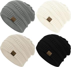 img 4 attached to American Trends Beanies Slouchy Mix Pack Outdoor Recreation for Climbing