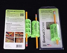img 1 attached to Versatile Woodworking Scribing Tool - Multipurpose Scribe Ideal for Cabinets, Countertops, Flooring, and Paneling, Efficient Pencil Scribe for Precise Marking (Green)