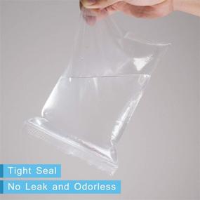 img 2 attached to 🔒 500 Count Plastic Ziploc Bags with Reclosable Seal