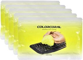img 4 attached to ColorCoral 5Pack Keyboard Cleaner: Universal Gel for Efficiently Cleaning PC, Tablet, Laptop Keyboards, Car Vents, Cameras, Printers, and Calculators