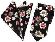 stylish skinny matching handkerchief printed neckties: must-have men's accessories for ties, cummerbunds & pocket squares логотип