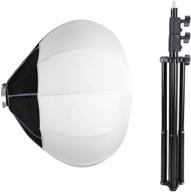 📸 zomei 26'' lantern quick collapsible softbox diffuser with bowens mount and 9.2 ft/2.8 m extendable light stand: ideal for studio portraits, video shooting, and live streaming (light not included) logo