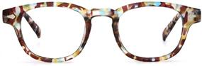 img 4 attached to 👓 JiSoo Round Reading Glasses: Stylish Designer Readers for Women and Men