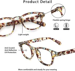 img 1 attached to 👓 JiSoo Round Reading Glasses: Stylish Designer Readers for Women and Men