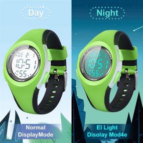 img 3 attached to Sports Digital Waterproof Watches Children Boys' Watches for Wrist Watches