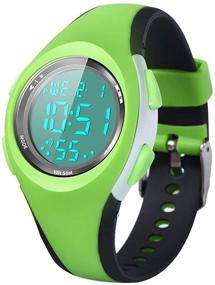 img 4 attached to Sports Digital Waterproof Watches Children Boys' Watches for Wrist Watches