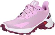 🏃 salomon alphacross girls' running shoes in delphinium legion logo