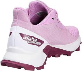 img 1 attached to 🏃 Salomon ALPHACROSS Girls' Running Shoes in Delphinium Legion