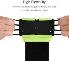 img 2 attached to Omio Armband Sport Cover Case Sport Outdoor Runing Workout Fitness Cycling Portable 180 Rotary Arm-Mounting Band For IPhone XS/X/8/8 Plus/7 Plus Galaxy Note 9/8/S8/S8 Plus/S9/S9 Plus Fit 4 To 6