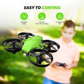 img 3 attached to Potensic Upgraded A20 Mini Drone for Kids and Beginners, Easy to Fly Indoor Outdoor RC Helicopter Quadcopter with Auto Hovering, Headless Mode, Remote Control, and 3 Batteries - Ideal for Boys and Girls