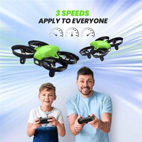 img 1 attached to Potensic Upgraded A20 Mini Drone for Kids and Beginners, Easy to Fly Indoor Outdoor RC Helicopter Quadcopter with Auto Hovering, Headless Mode, Remote Control, and 3 Batteries - Ideal for Boys and Girls