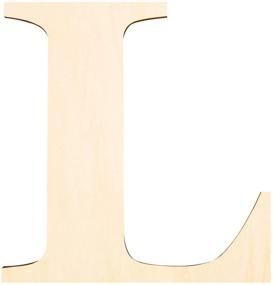 img 4 attached to 🔠 RUODON 12 Inch Unfinished Wooden Letters L for Crafting and Wall Decor - Thick Wood Letters Sign Decoration for Painting and Home